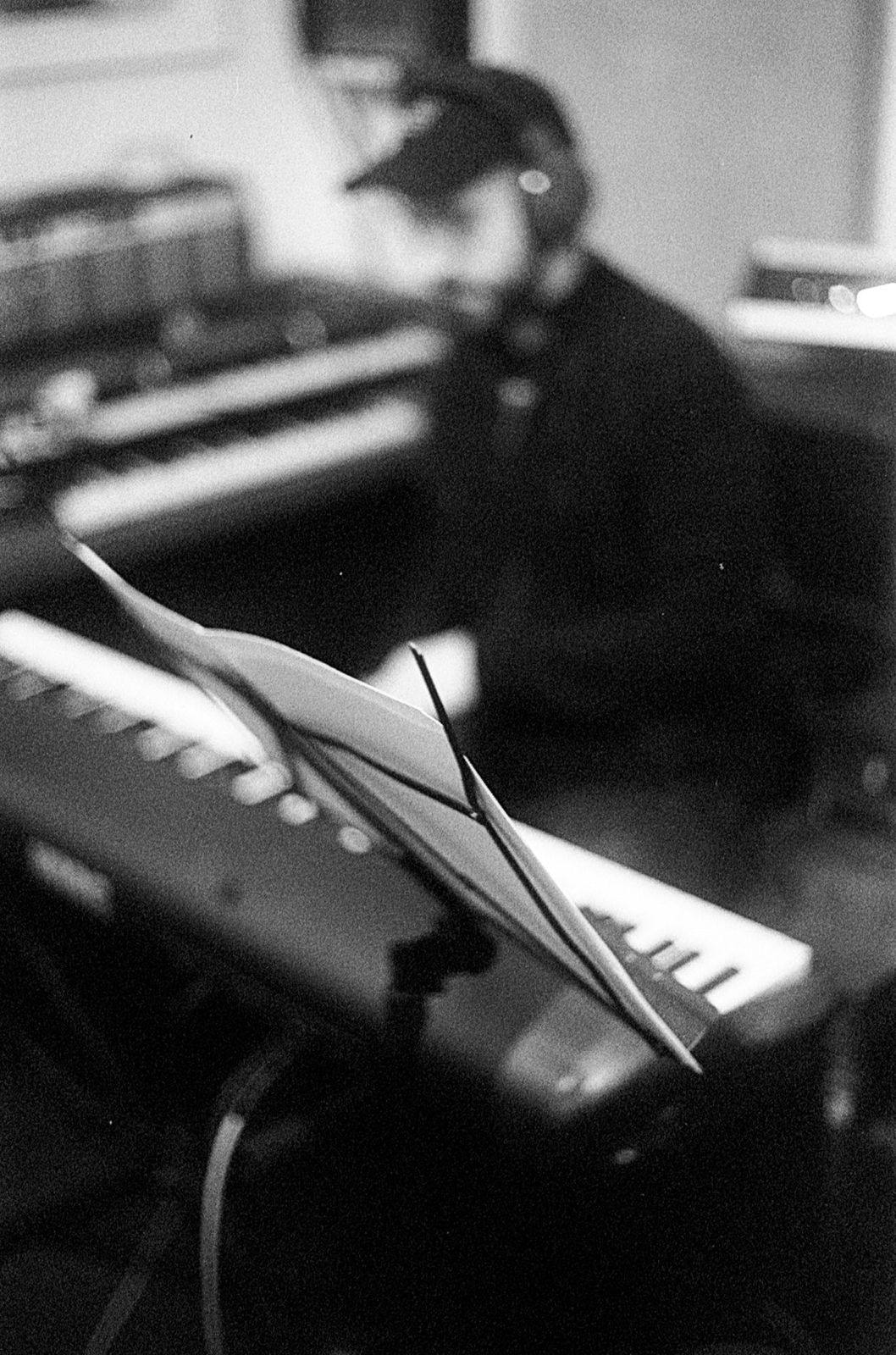 Chart on a mic stand