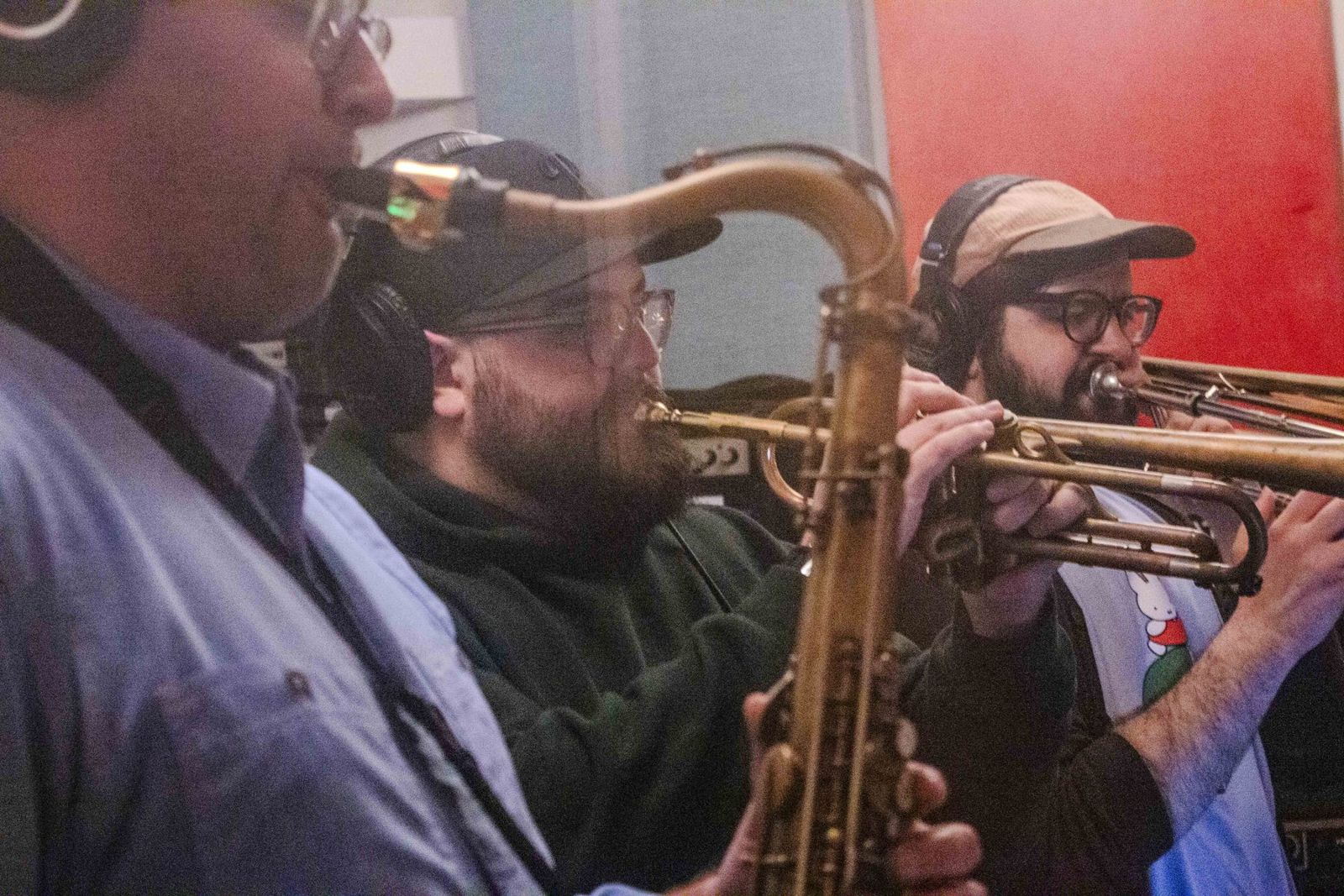 Horn section recording